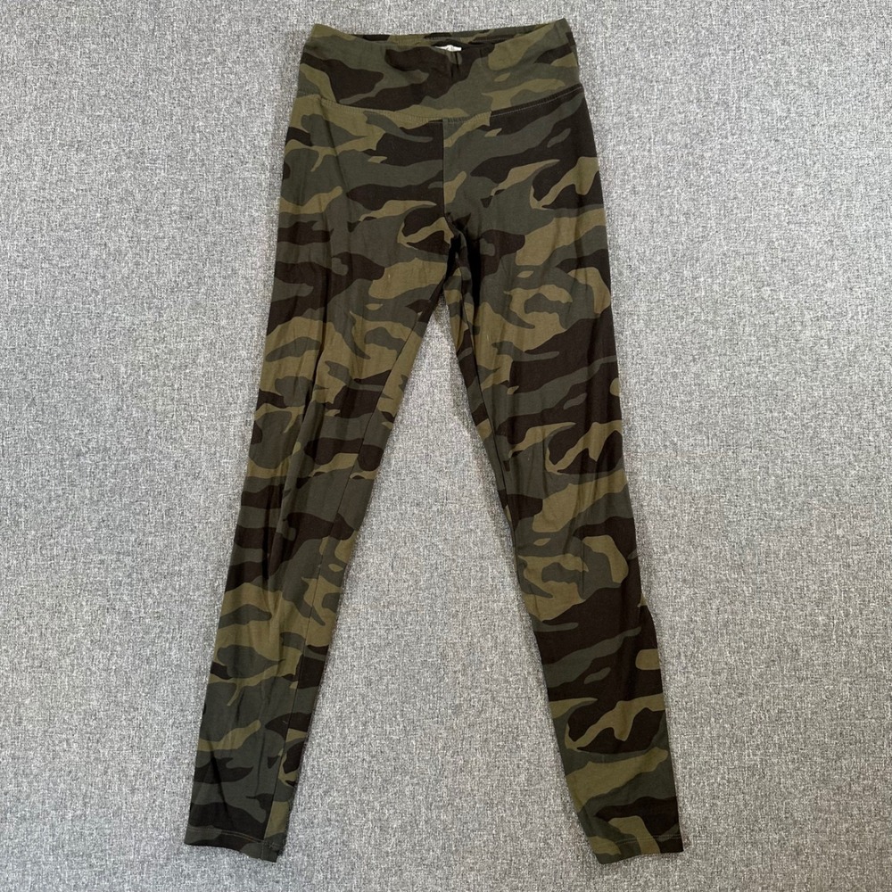 Kismet Camo Leggings Womens Small Green Brown Camouflage Stretch Cotton Pants S